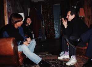 Marc Zermati and Iggy Pop in Paris.  crop 300px